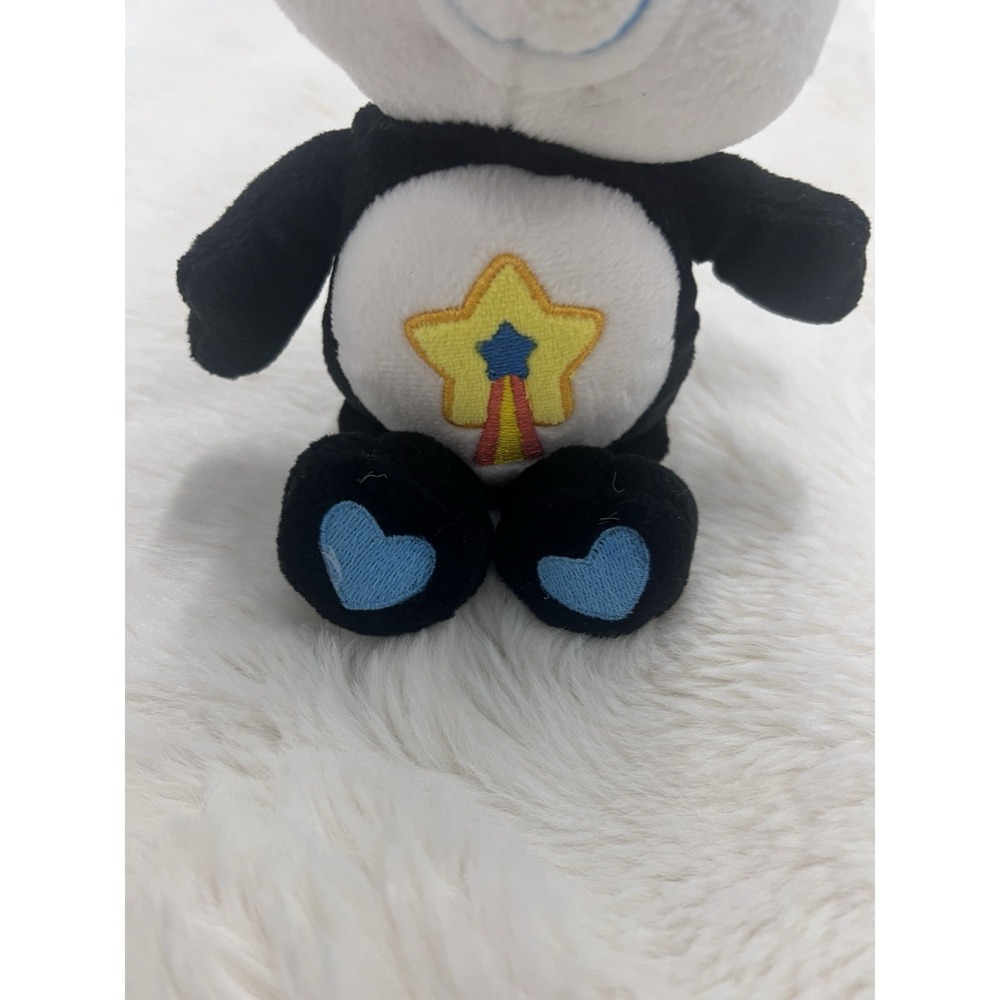 Care Bear cousins Plush Perfect Panda Bear Black White Star Belly 2005 - 8" - Picture 3 of 7